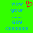 Green background with blue pixelated text and a red heart symbol, showing two identical static frames side-by-side.