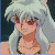 Pixelated anime-style character portraits arranged in a with red text on blue backgrounds, featuring silver-haired and black-haired characters