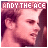 nine identical pixelated images showing a person's profile with text "ANDY THE ACE" above, each in reddish-pink tones