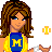 Pixel art contact sheet showing a cheerleader character in multiple poses with tennis equipment and text elements, arranged in a 3x3 grid layout.