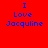 Four identical pixelated text arranged in a , each displaying "I Love Jacqueline" on distinct solid backgrounds