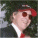 Pixelated image of a person in dark clothing with red accents and white collar, next to green background with bright green text reading 'Original Icons .com'