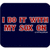 Dark blue rounded square icon with red pixelated text reading 'I DID IT WITH MY SOX OH' and a small blue underline beneath the text.