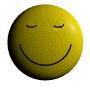 Yellow spherical icon with black smiley face showing closed eyes, open eyes, and side views against gray background.