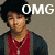Three static images of young men with 'OMG' text overlaid, below which two show text about Kevin, Nick, and Joe