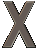 Four X-shaped icons arranged in a on gray background, each with distinct shading variations