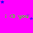 A bright pink background with repeated green text 'i <3 you' and scattered blue stars, featuring a gray rectangular overlay in the bottom-right corner.
