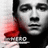 Pixelated grayscale portrait of a person with dark hair, red liquid dripping from the left side, and partial text 'FRANKS' visible below.