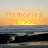 A 2x2 contact sheet of a four-frame animated icon showing a sunset over the ocean with text "Memories Of You" in different styles across frames.