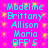 A static image with a bright pink background and yellow pixelated dots, displaying repeated text in cyan font.