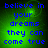 Blue pixelated text on a green gradient background reads "believe in your dreams they can come true" with subtle animation.