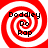 Four identical red and white spiral patterns with black text reading "Doddley Do Rap" arranged in a