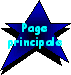 Blue star-shaped icon with black outline and cyan text "Page principale" on gray background.
