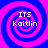 Four identical spiral patterns in blue and pink with white text reading 'ITS Kaitlin' at the center of each.