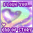 Animated contact sheet of a pixel art buddy icon featuring heart motifs, text overlays, and small hearts in various positions across sampled frames.