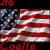 American flag icon with red white and blue colors, text 'Coelle' in varying styles across frames.