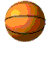 Four views of a basketball with orange and brown tones, showing different angles against white backgrounds.