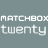 A static image of a Matchbox Twenty promotional graphic with white pixelated text on a teal background, partially cropped to show only the left portion of the full design.