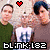 A 50x50 pixel animated contact sheet showing two frames of a Blink-182 buddy icon with heart symbols and band text.