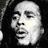 A 3x2 contact sheet of five animated frames showing Bob Marley with varying expressions, poses, and color treatments in a pixelated style.