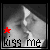 Animated contact sheet of six grayscale frames showing a kissing couple with red star symbols and "kiss me" text, each frame displaying slight variations in the stars' positions.