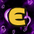 Pixelated with four distinct sections: purple background with yellow 'E', brown character with green 'L', blue 'C' with heart, and pink 'A' on rocky terrain