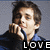A person in a blue shirt with hand near face, repeated across four showing slight pose variations and text "LOVE" below