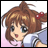 A pixelated anime-style character with brown hair and a red bow on the left, next to black background text reading "Anime IM" above smaller "com" text on the right.