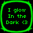 Four identical square icons with rounded corners display green text on a black background, each bordered by a glowing neon-green frame.