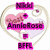 Pixelated icon with pink and purple text elements inside a heart-shaped border, featuring two overlapping hearts in the center.