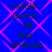 Blue background with pink diamond lattice pattern and black text reading 'nicole loves all her friends' in two identical vertical