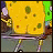 A 3x3 contact sheet of a Spongebob Squarepants animation showing sequential frames with varying leg positions and text at the bottom reading "shake those buns!".