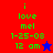 Pixelated text and star symbols on red, purple, blue backgrounds with green lettering.