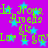 A static image with a bright purple background featuring repeated light blue stars and green text reading "I'm gay" in multiple instances.