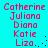 A static image displays a of names in red pixelated text on cyan background, with blue dots forming partial borders
