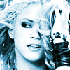 Animated sequence of a person with long blonde hair in various poses and color filters, including blue, green, yellow, and sepia tones.