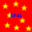 Red background with yellow stars and blue text BF4L repeated four times.