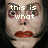 A pixelated image of a person with wide eyes and red lips, overlaid with white text reading "this is what u look like when u wake up in da morning<3".