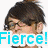 A pixelated image of a person with dark hair and glasses, wearing a black-and-white patterned garment, overlaid with text elements.