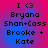 Four identical display text over a pink-to-blue gradient background with pixelated font