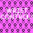 Pixelated text 'WRIST CONTROL!' repeated twice on a pink background with black and purple circular patterns.