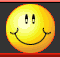 Four yellow smiley face icons arranged in a 2x2 contact sheet with distinct facial expressions and features on each frame.