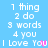 A static image displays a of text on a light blue background with two distinct animation frames showing pink and purple pixel artifacts near the word 'You'