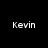 Four quadrants display the name 'Kevin' in white text against black, dark red, bright red, and deep red backgrounds.