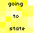 Pixelated text on a yellow and white background with black lettering