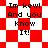 Red and white checkered background with black text reading "Im kewl And you Know It!" in four distinct arrangements.