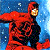 A pixelated animated contact sheet showing a red-costumed character against a blue background on the left and green text reading "Original Icons .com" on the right.