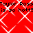 Red background with white diamond pattern and repeated black text reading "Taylor Ross is so hott!!" in two horizontal bands