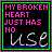 A 3x3 grid of animated frames showing a text-based icon with changing letter colors and a stylized 'use' below, all within green-bordered squares on a black background.