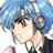 A pixelated anime-style character with blue hair and headphones appears on the left side of a contact sheet, while the right side displays text reading "Anime IM" and "Cdm" against a black background.